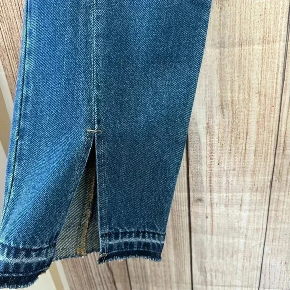 Kancan Womens Straight leg Slit Frayed hem seamed Jeans size 9/28 - Picture 2 of 12